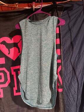 BCG Women's Heathered Mesh Back Muscle Tank Top, Size Small